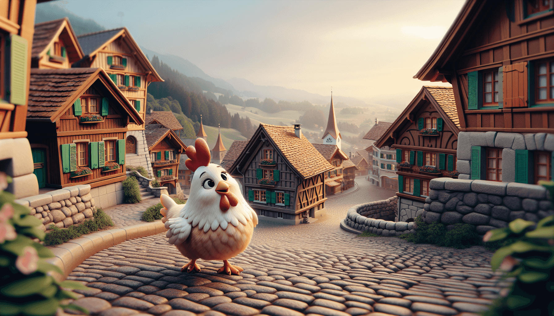 Henrietta in Swiss village